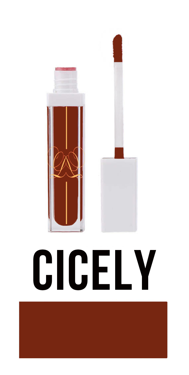 Brick Red Velvet Matte Lipstick - Cecily