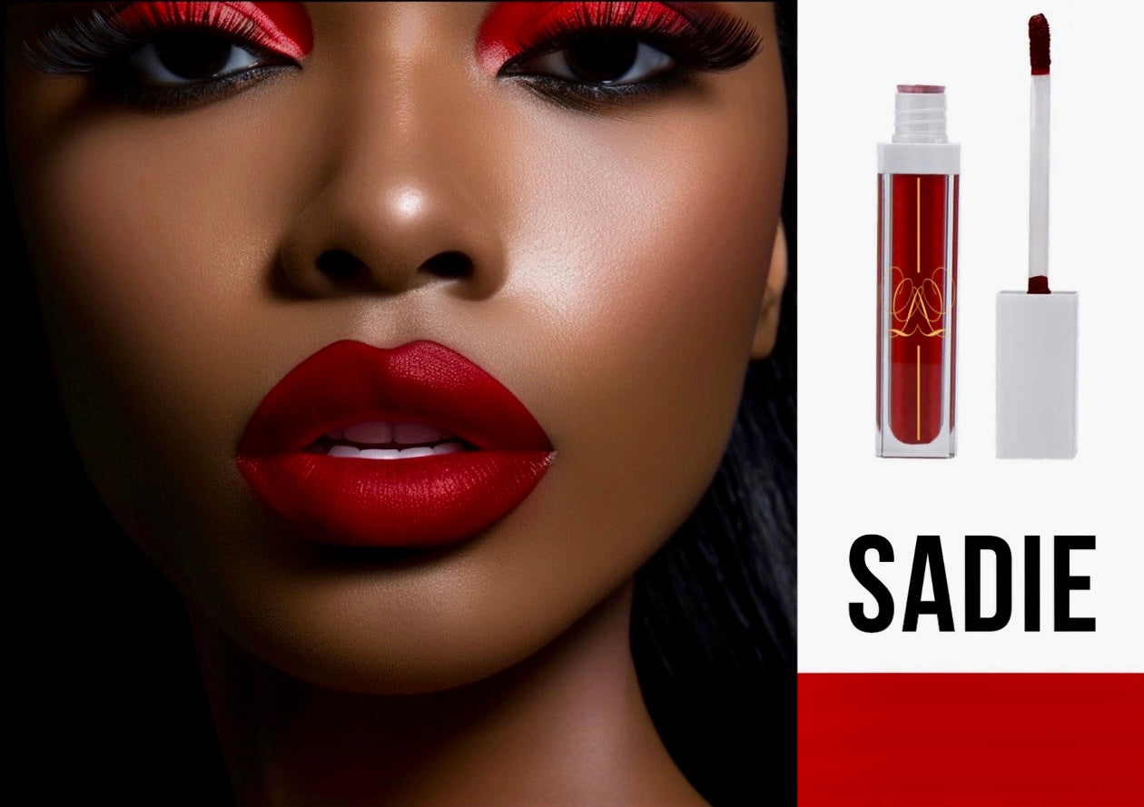 Cranberry Red Velvet Matte Lipstick -Sadie