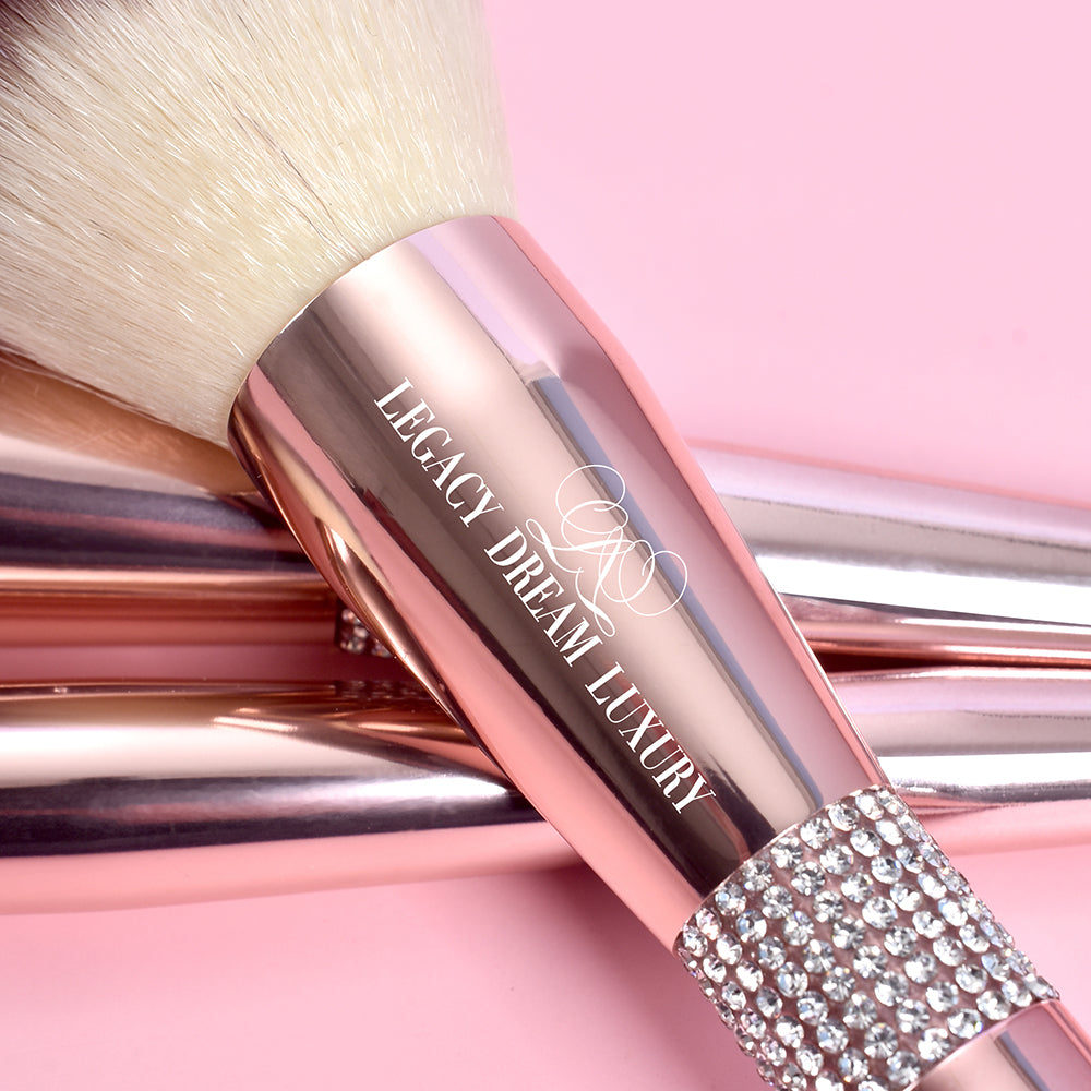 LDL - The Diamond Diva 12 Piece Makeup Brush Set & Makeup Bag