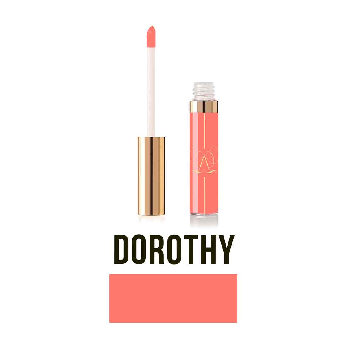 A high-shine, SHEER peach shade with a silky unforgettable luminous finish that lasts for 6 hours without transferring.