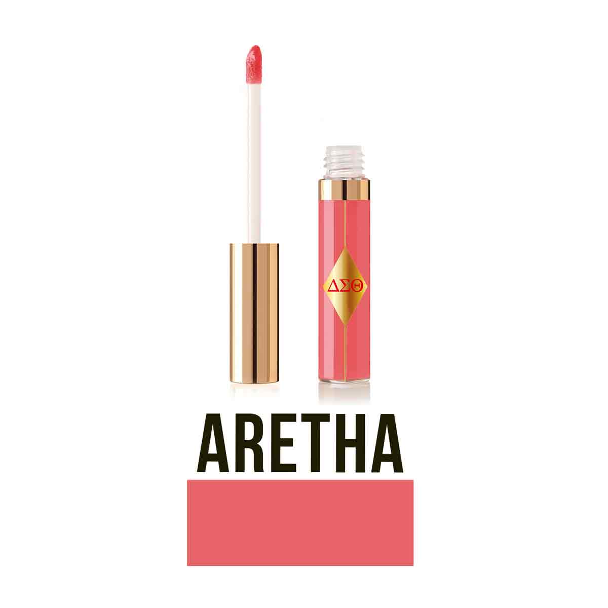 Pink Lip Gloss with Delta Logo