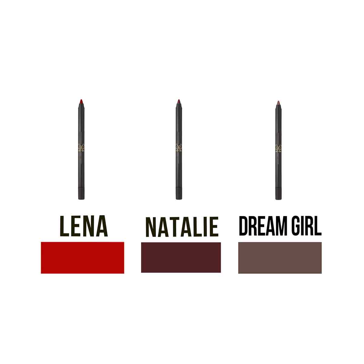 All 3 are made from a smooth, creamy formula that glides on effortlessly to help line and define your lips. Highly pigmented, rich, smudge-proof color that prevents lip color bleeding and extends the wear of your lip gloss and lipstick. Wear alone or under your favorite lip gloss and lipstick.
