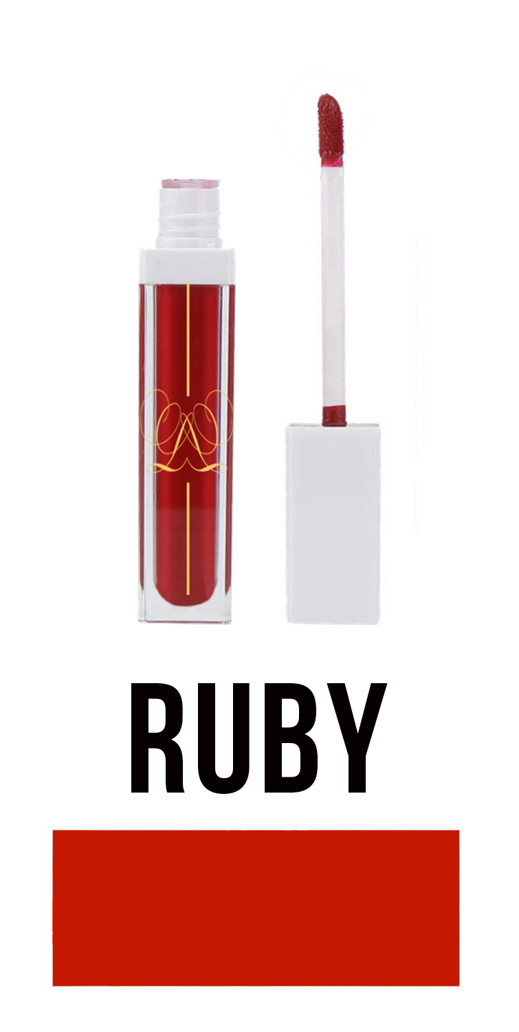 Plum Cherry-Red Velvet Matte Lipstick - Ruby