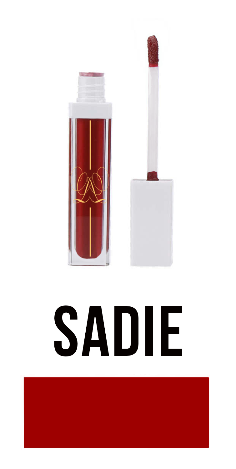 Cranberry Red Velvet Matte Lipstick -Sadie