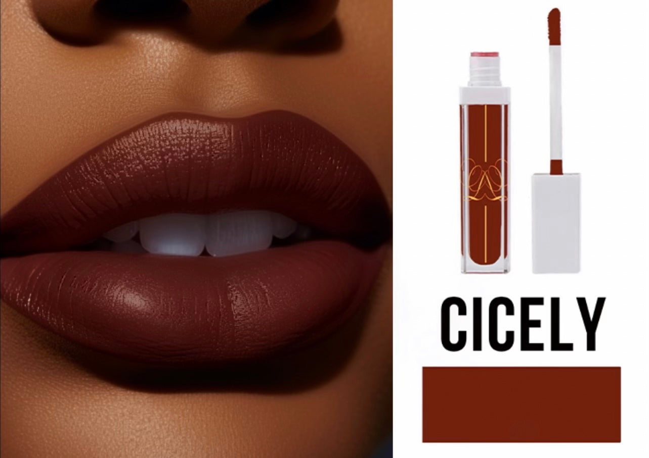 Brick Red Velvet Matte Lipstick - Cecily