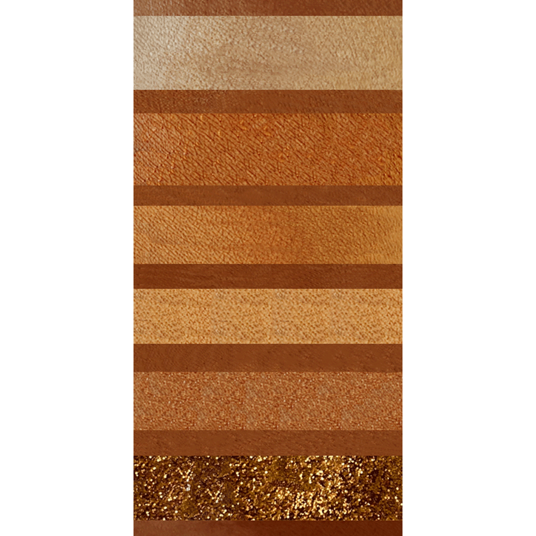 Made exclusively for the women of Delta Sigma Theta, this eyeshadow palette is the very first Delta branded eyeshadow palette created! It includes 6 velvety warm tones that are blendable with your fingers if you choose or with a brush if you are a pro.  The colors are in the Gilded Golds, Brown and Bronze color families. The colors are suitable for all skin tones and will compliment especially those with golden to neutral undertones.