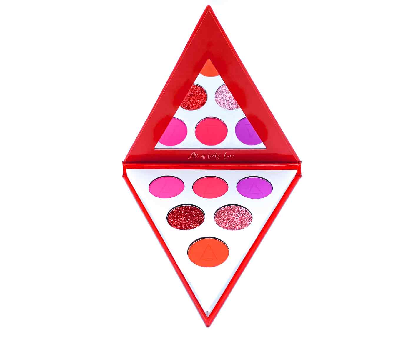 Delta Sigma Theta Sorority branded Eyeshadow Palette. 6 velvety warm berry tones that are blendable with your fingers.  Suitable for all skintownes